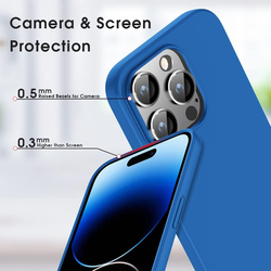 X-Level Apple iPhone 14 Pro Max 6.7-Inch 2022 Slim Fit Ultra-Thin Soft TPU Matte Finish Coating Guardian Series Cases Cover, Blue