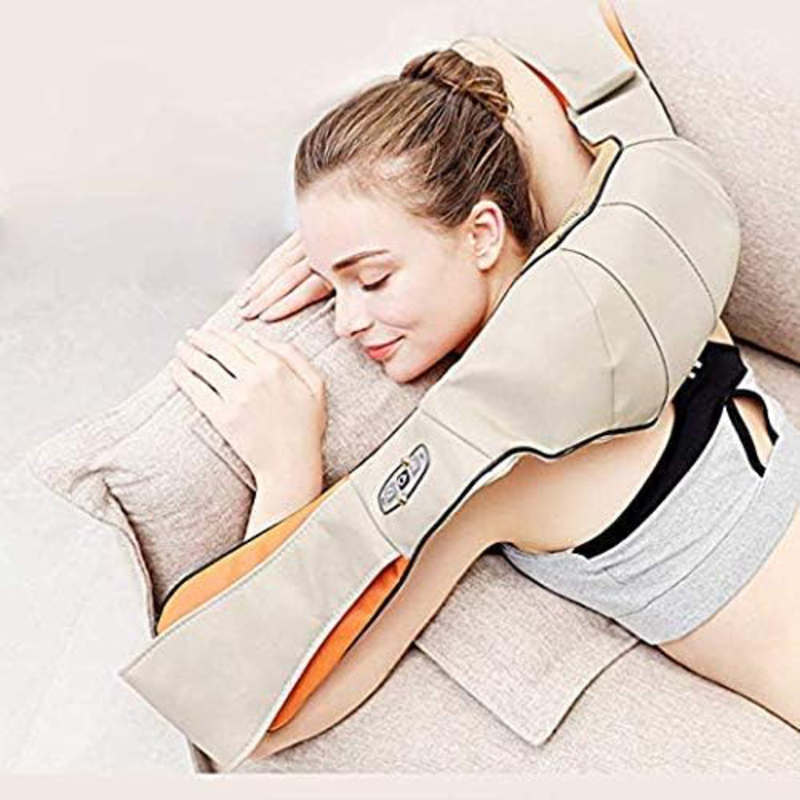 Deep Tissue 3D Kneading Pillow Massager for Back, Neck and Shoulder, Multicolour