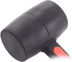 Yato 440gm TPR Handle Rubber Mallet with Fibreglass, YT-4594, Black/Red