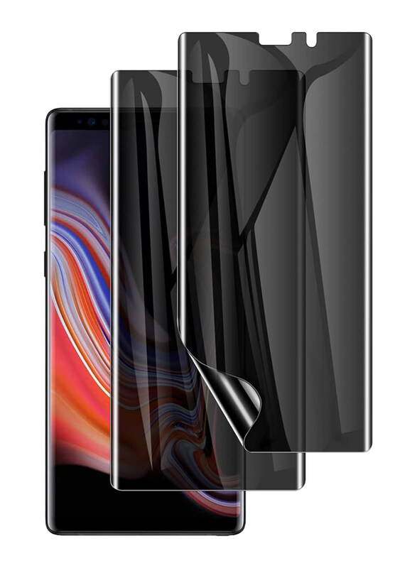

Generic Samsung Galaxy Note 9 Anti-Spy Full Adhesive Coverage Flexible Film Screen Protector, 2 Pieces, Black