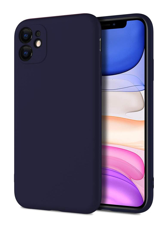 X-Level Apple iPhone 11 6.1 Inch Silicone Anti-Scratch Mobile Phone Case Cover, Navy