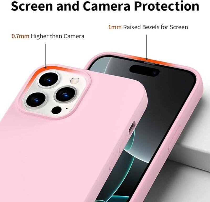 

Generic Premium Liquid Silicone Case for iPhone 16 Pro max Silky Soft Touch, Full-Body Protection, Anti-Scratch, Shockproof, and Wireless Charging Compatible