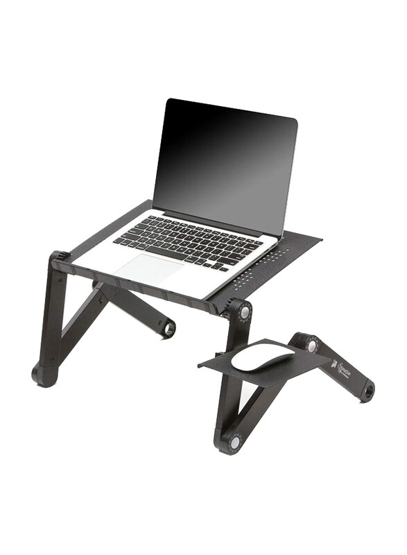 

Universal Portable 360 Degree Adjustable Laptop Table with Mouse Board, Black