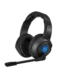 Onikuma 3.5mm 7DSurround Stereo Noise Cancellation LED Light Wired Gaming Headset with Mic, Black