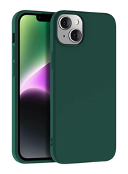 X-Level Apple iPhone 14 6.1-Inch 2022 Ultra-Thin Dynamic Series Slim Soft Gel Rubber Camera Protection Microfiber Lining Cushion Shockproof Mobile Phone Case Cover, Midnight Green