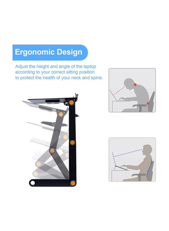 Adjustable Laptop Stand, Black