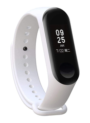 Premium Silicone Fitness Tracker Wrist Strap Band For Xiaomi Mi Band 3, White