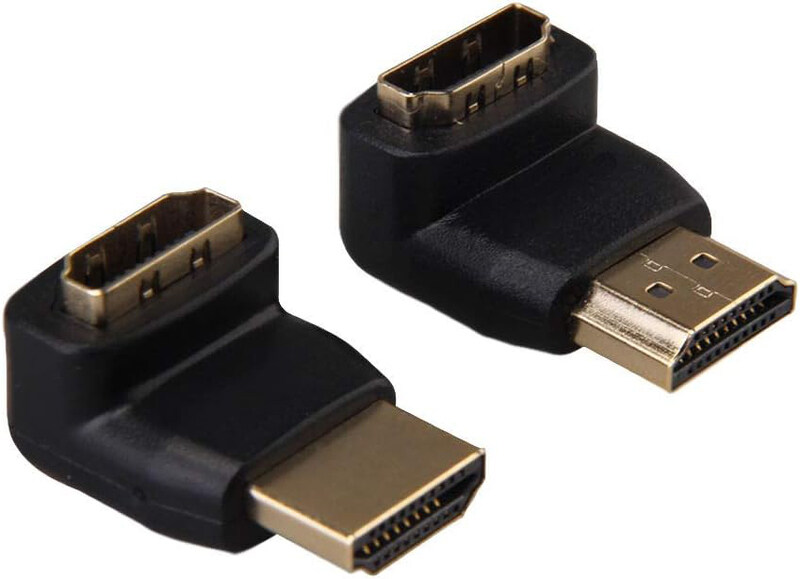 

Generic Star HDMI Male to Female Right Angle Adapter, Black