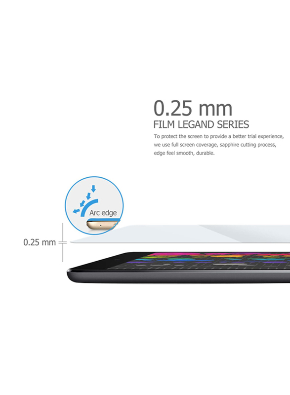 Apple iPad Pro 10.5 Anti-Scratch Anti-Bubble Anti-Fingerprint Tempered Glass Screen Protector, Clear