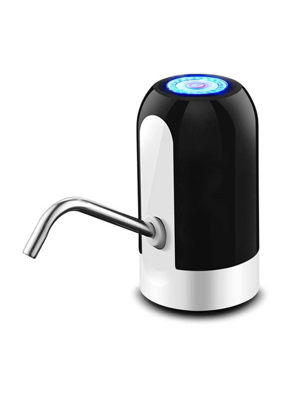 

Generic Automatic USB Rechargeable Portable Water Bottle Pump, Black/White
