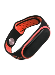 Silicone Anti-Off Wrist Band for Xiaomi Mi Band 3, Red