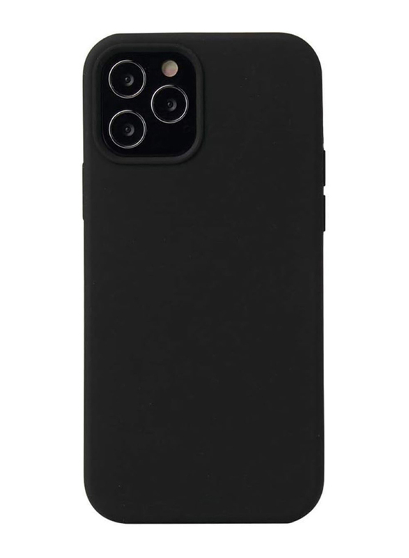 Apple iPhone 12/12 Pro High Silicone Quality Mobile Phone Case Cover, Black