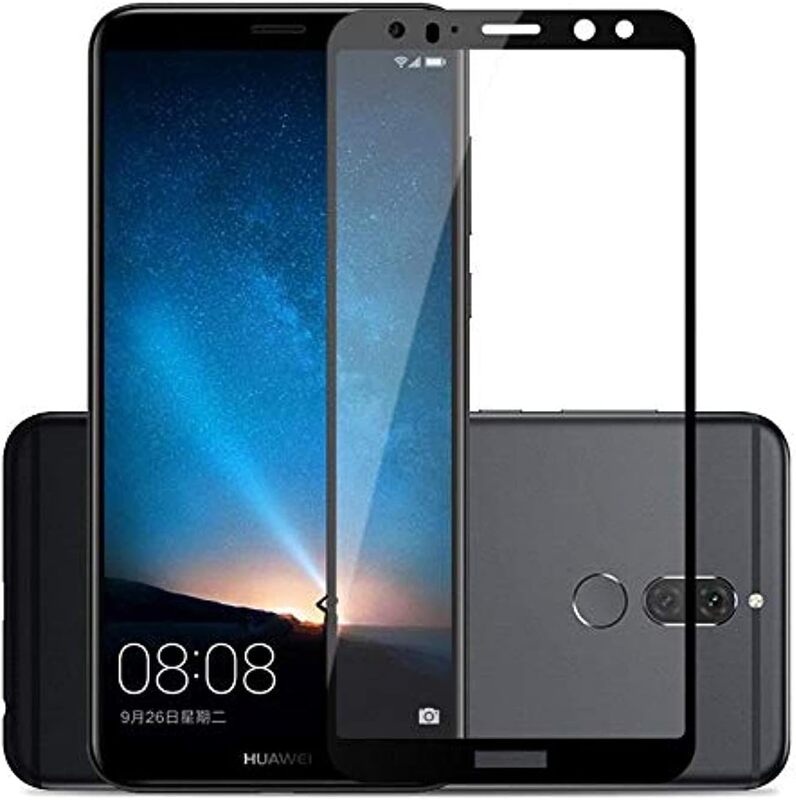 Huawei Mate 10 Lite 3D Full Surfaces Tempered Glass Screen Protector, Black