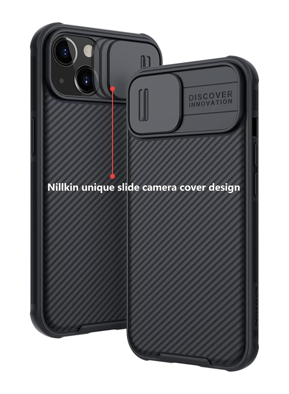 Nillkin Apple iPhone 13 CamShield Pro Series Mobile Phone Case Cover with Slide Camera Cover, Black