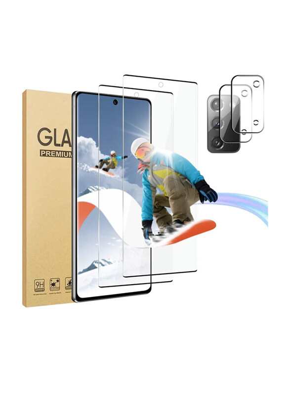 

Generic 6.7-inch Samsung Galaxy Note 20 5g 9H Hardness Scratch Resistant Ultra HD Fingerprint Unlock 2 x Tempered Glass Screen Protector + 2 x Camera Lens Pro