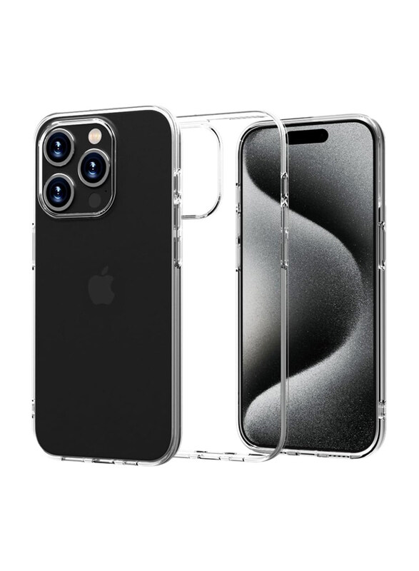 

X-Level Apple iPhone 15 Pro Thin Soft TPU Slim Fit Anti-Slip Grip Scratch Resistant Mobile Phone Case Cover, Clear