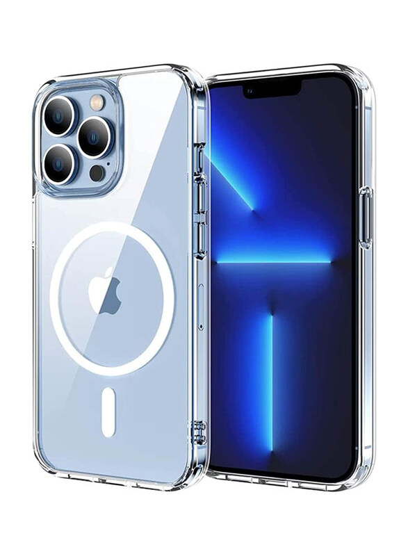 

Generic 6.7-inch Apple iPhone 13 Pro Max Magnetic Magsafe TPU Shock Absorption Proof Anti Scratch Resistant Bumper Protective Crystal Design Mobile Phone Case