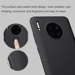 Nillkin Huawei Mate 30 Frosted Shield Anti Fingerprints Hard PC Case Back Cover with Phone Stand, Black