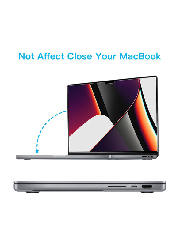 Flexible Glass Screen Protector for MacBook Pro 16-Inch 2021 M1 Pro/M1 Max A2485, Clear