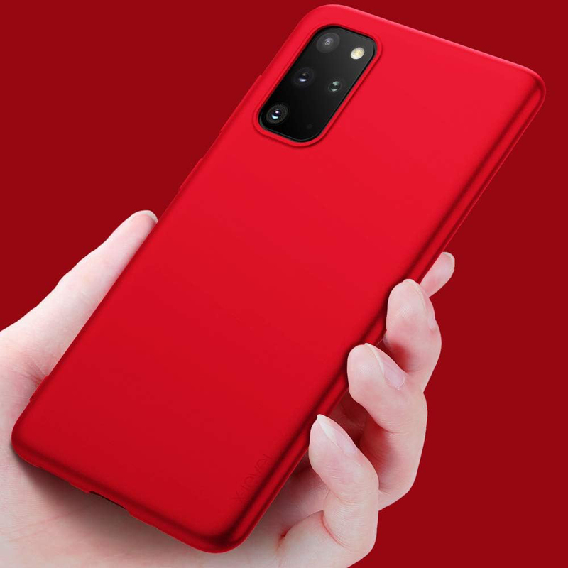 X-Level Samsung Galaxy S20 Plus Guardian Series Ultra Thin Slim Fit Soft Flexible TPU Bumper Matt Finish Protective Mobile Phone Case Cover, Red