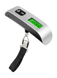 Ultechnovo Unisex Digital Portable Handheld Hanging Baggage/Luggage Scale with LCD Display, 50 kg/110 Lbs, Silver