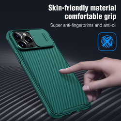 Nillkin Apple iPhone 13 Pro Max CamShield Pro Non-Slip Shockproof and Scratch-Resistant Mobile Phone Case Cover with Camera Protection, Green