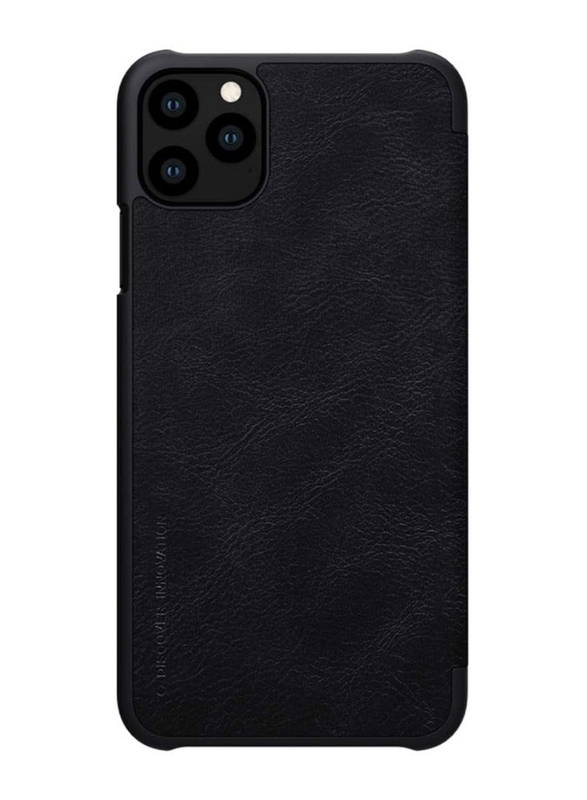 Nillkin Qin Apple iPhone 11 Pro 5.8" Leather Flip Mobile Phone Case Cover with Card Holder, Black