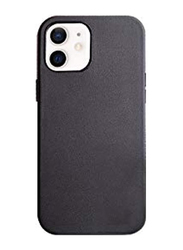 K-Doo Apple iPhone 12/12 Pro Noble Collection Leather Mobile Phone Back Case Cover, Black