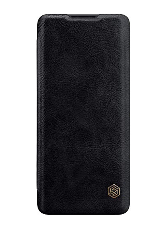 Nillkin Qin OnePlus 8 Wallet Ultra-Thin Leather Flip Mobile Phone Case Cover, Black