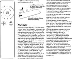 Replacement Apple TV Remote Control, White