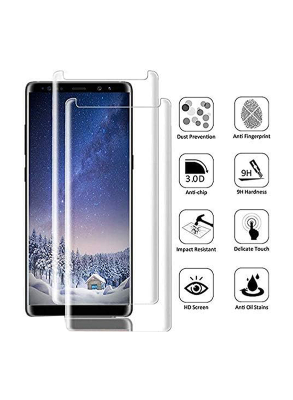 Samsung Galaxy Note 8 3D Tempered Glass Screen Protectors, Clear