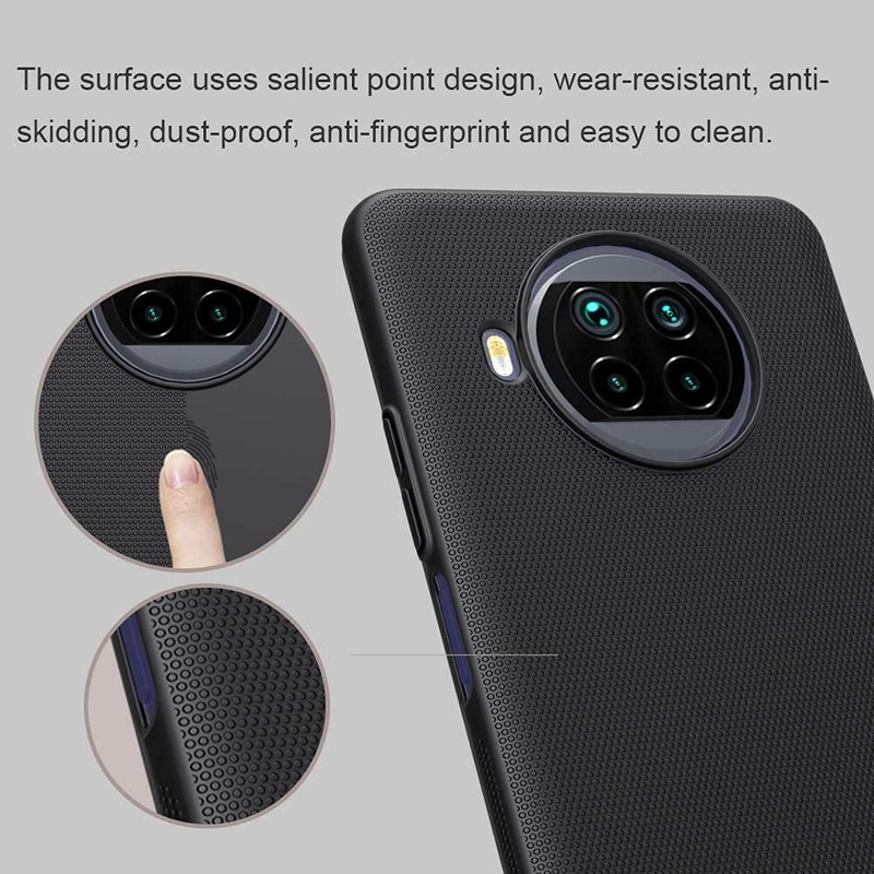 Nillkin Xiaomi Mi Note 9 Pro 5G Super Frosted Shield Back Hard Mobile Phone Case Cover, Black