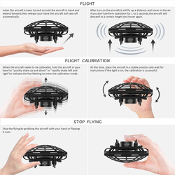 Hand Operated Drones Helicopter Ball with 360° Rotating and Shinning LED Lights, Ages 5+