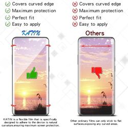 OnePlus 7 Pro Katin 3D TPU Full Max Coverage Case Friendly No-Bubble Screen Protector, 2 Pieces, Clear