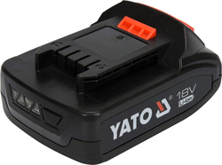 Yato Cordless Power Indicator with Battery Li-Ion 18V 2.0Ah, YT-82842, Black