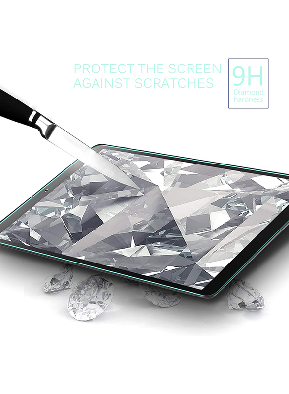 ELTD Samsung Galaxy Tab A 9H Hardness Tempered Glass Screen Protectors, Clear