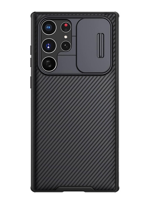 

Nillkin Samsung Galaxy S22 Ultra Cam Shield Mobile Phone Case Cover with Slide Camera Protection, Nil-Cspro-S22Ult-Blk, Black