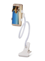 Flexible Rotatable Bracket Lazy Bed Phone Holder Stand For iPhone Samsung Huawei, White