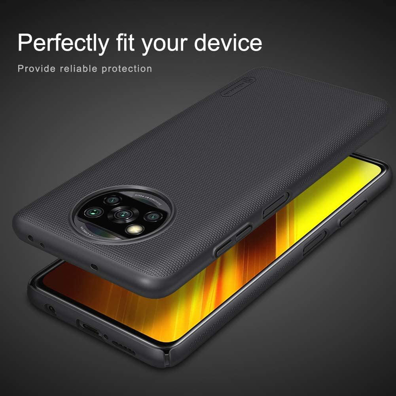 Nillkin Xiaomi Poco X3 NFC/Poco X3 Pro Super Frosted Shield Series TPU Mobile Phone Case Cover, Black