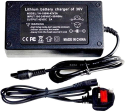 Universal Battery Fast Charger for Hoverboard 36v Electric Scooter, Black