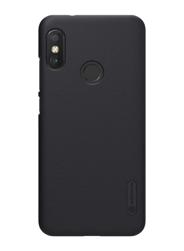 Nillkin Xiaomi Mi A2 Lite Super Frosted Shield Hard Case Anti-Fingerprint Protective Case Cover with Kickstand, Black