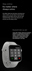 FK88 Men's & Women's 1.78 Inch HD Bluetooth Smartwatch, Black