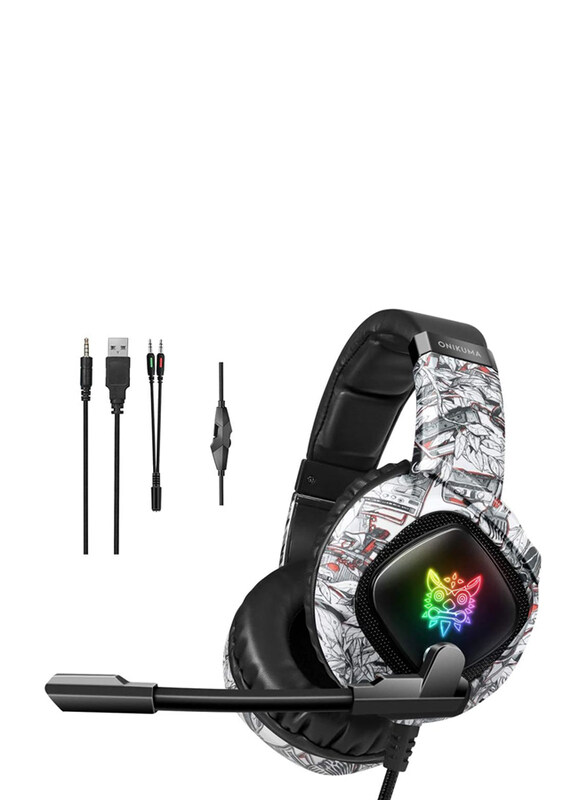 

Not Applicable Onikuma K19 3.5mm Wired Over Ear Gaming Headset, White/Black