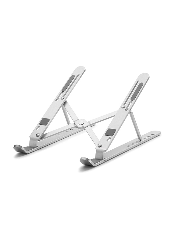 

Universal Adjustable Aluminium Laptop Stand, Silver