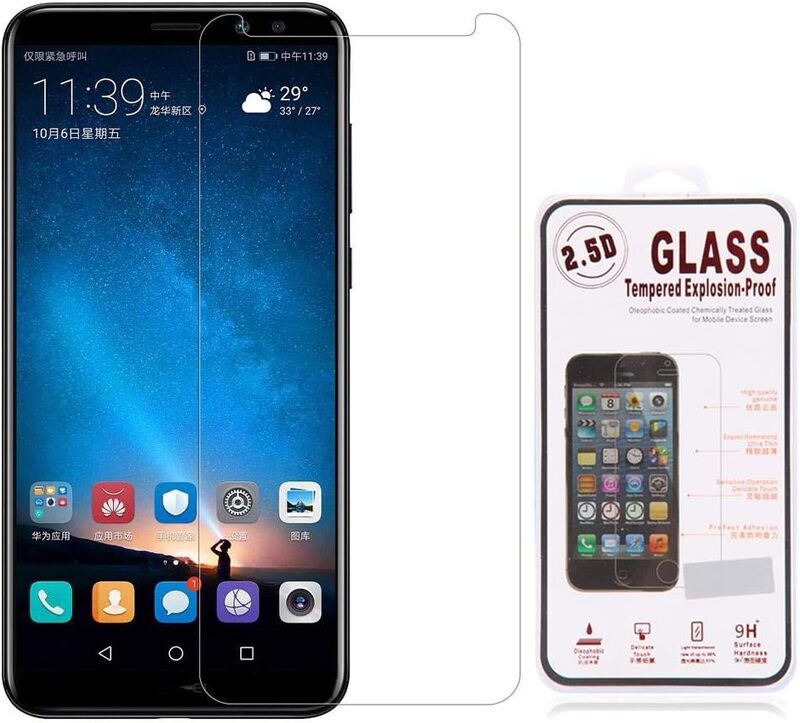 Huawei Mate 10 Lite Explosion-Proof Tempered Glass Screen Protector, Clear