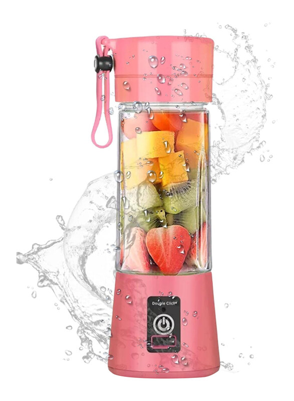 

Generic 0.6L Portable Smoothie Juicer, 150W, Pink/Clear