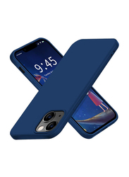 X-level Apple iPhone 13 6.1" (Dynamic Series) Ultra Thin Soft Liquid Silicone Cover with Microfiber Lining Cushion Protective Mobile Phone Case Cover, Navy Blue