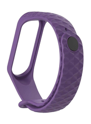 Fashion Sport Soft Silicone Replacement Wristband Wrist Strap For Xiaomi Mi Band 3, Purple