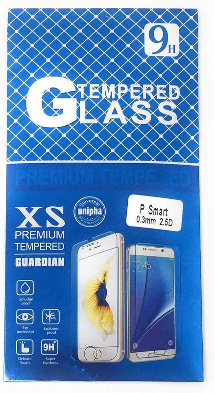 9H Huawei P Smart Premium Mobile Phone Tempered Glass Screen Protector, Clear