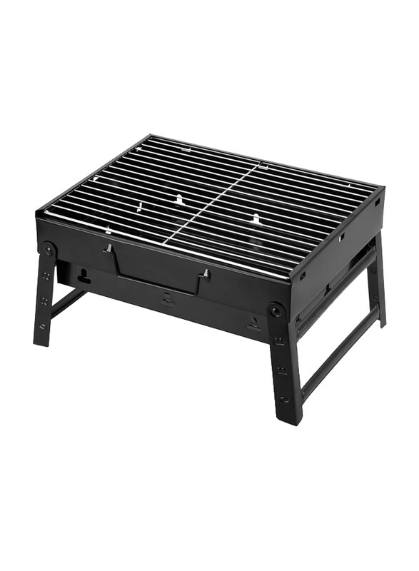 

Uten Folding Portable Lightweight Smoker Barbecue Grill, Black